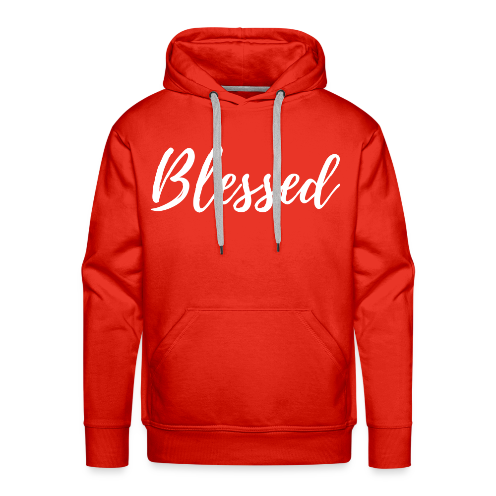 Men’s Premium Hoodie "Blessed" - red