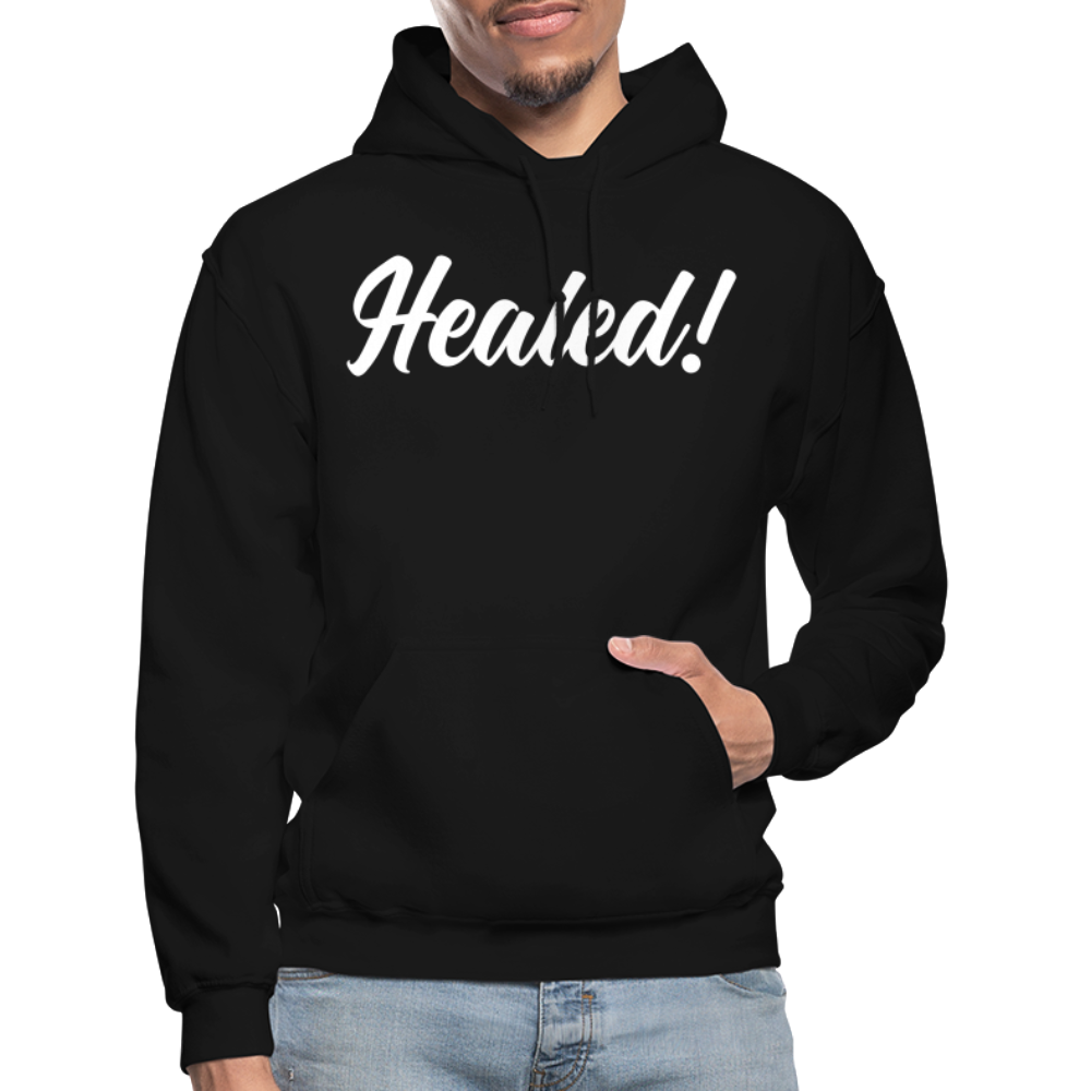 Gildan Heavy Blend Adult Zip Hoodie "Healed" - black