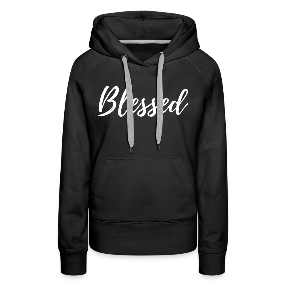 Women’s Premium Hoodie "Blessed" - black