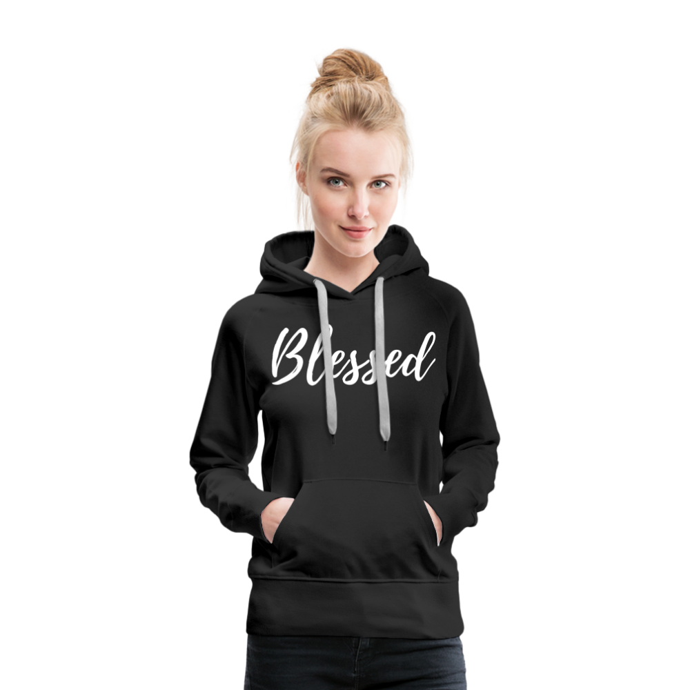 Women’s Premium Hoodie "Blessed" - black