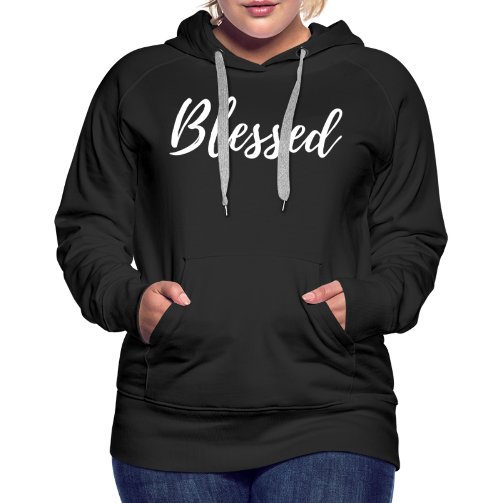 Women’s Premium Hoodie "Blessed" - black