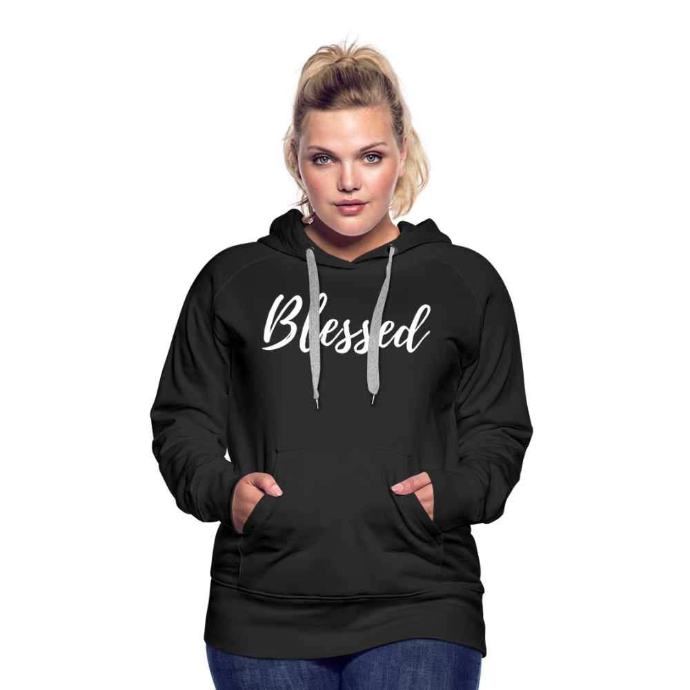 Women’s Premium Hoodie "Blessed" - black