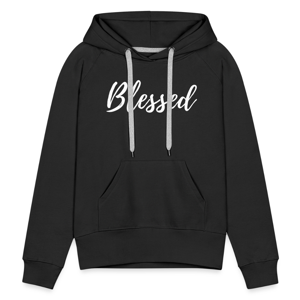 Women’s Premium Hoodie "Blessed" - black