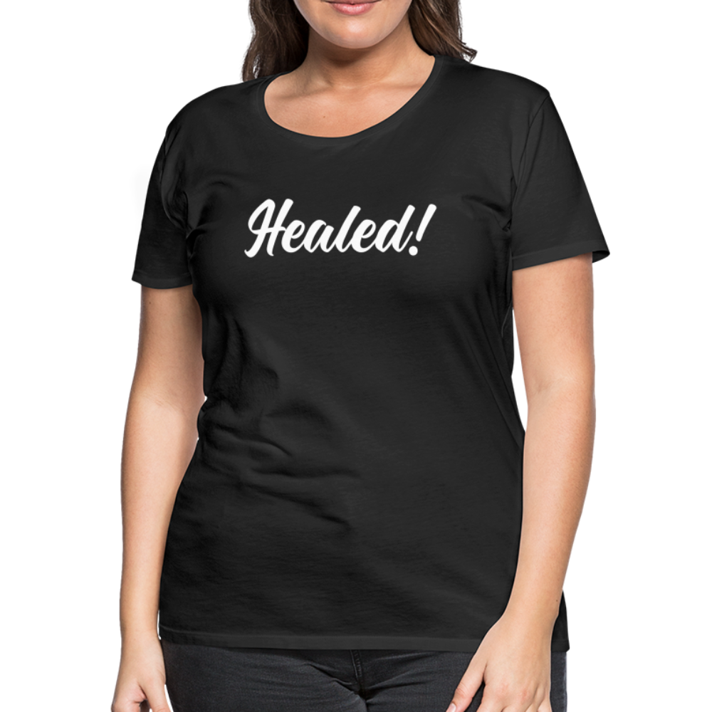 Women’s Premium Organic T-Shirt " Healed" - black