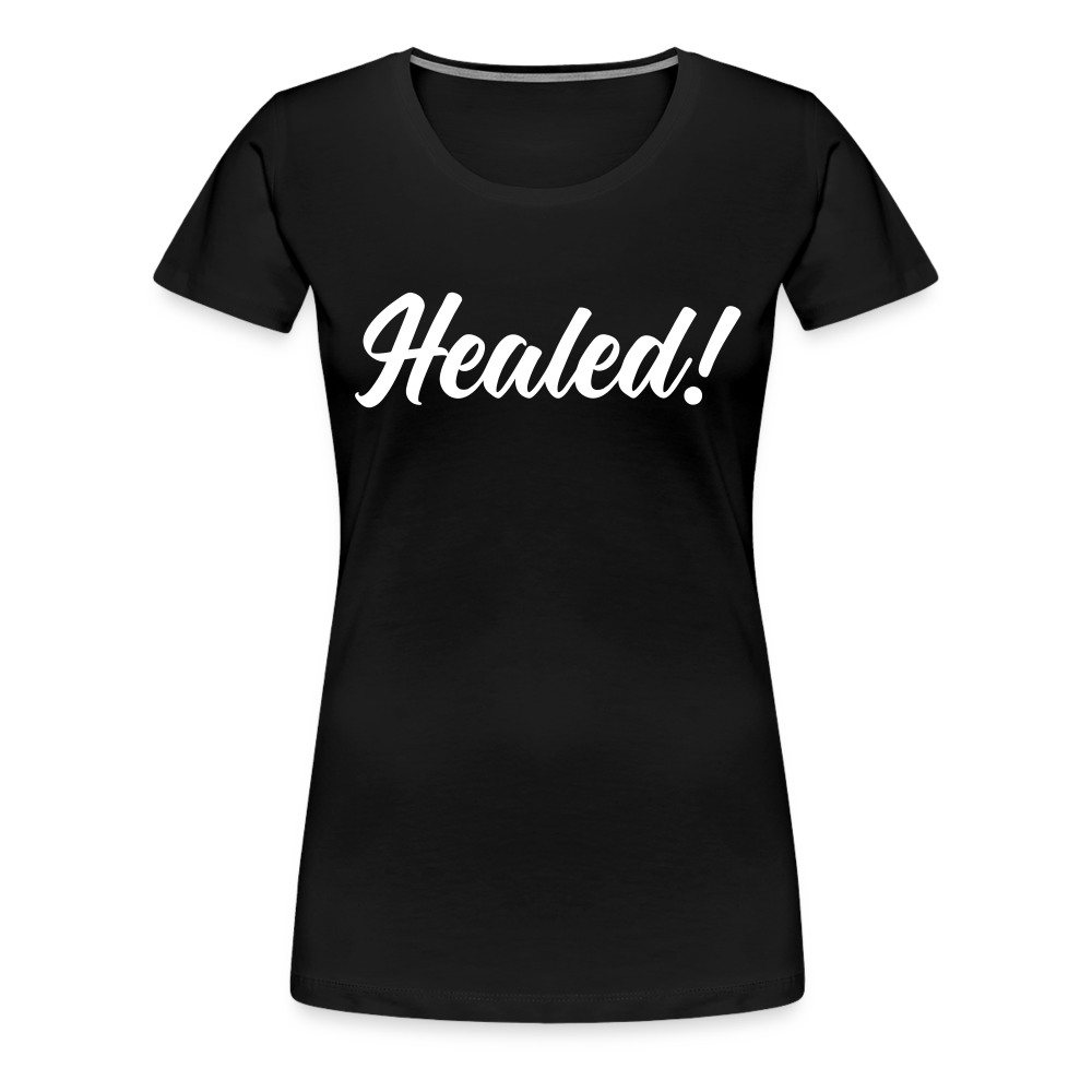 Women’s Premium Organic T-Shirt " Healed" - black