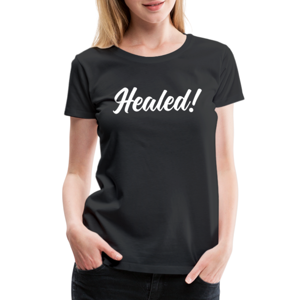 Women’s Premium Organic T-Shirt " Healed" - black