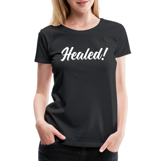 Women’s Premium Organic T-Shirt " Healed" - black