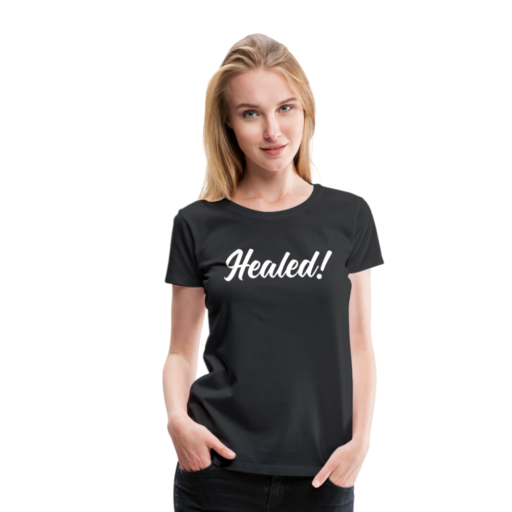 Women’s Premium Organic T-Shirt " Healed" - black