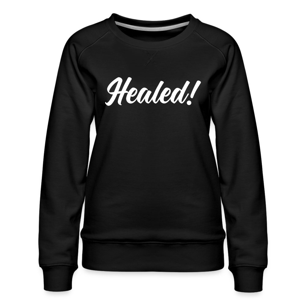 Women’s Premium Sweatshirt "Healed" - black