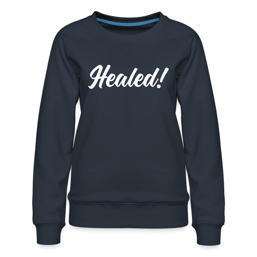 Women’s Premium Sweatshirt "Healed" - navy